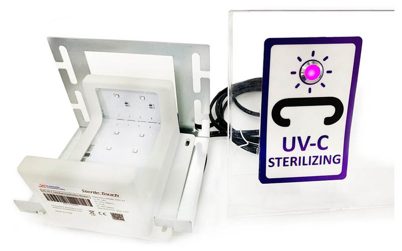 Sterile Touch  -Sapphire LED UV-C handrail sterilization module
