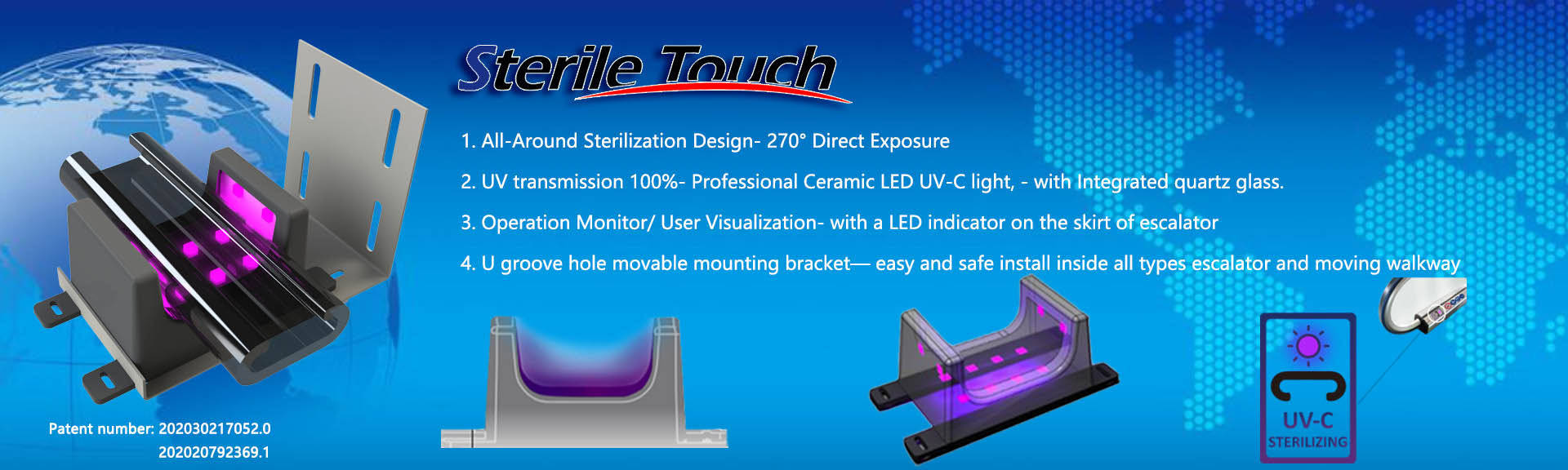 Sterile Touch-UVC Handrail Sterilization-From ES