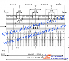 Comb plate 1717834400 ECO type for ECO Step