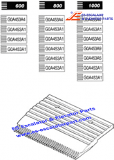 GOA453A5 Comb Aluminum Finish P/Ns