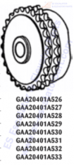 GAA20401A526 Sprockets–Pulleys–Sheaves