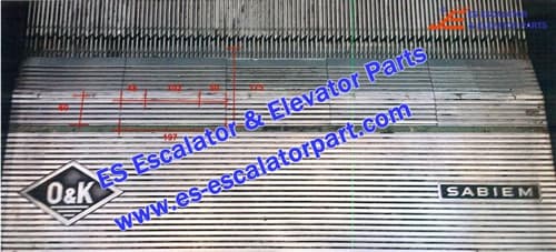 O&K Escalator Parts Comb Plate