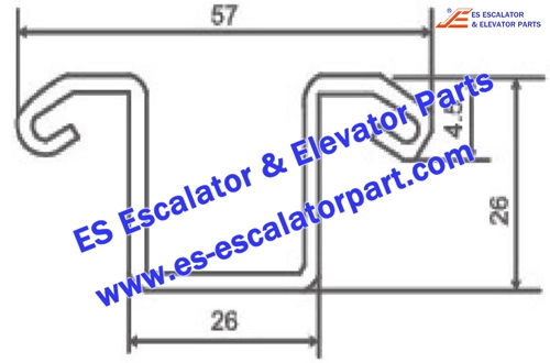 Escalator Parts Xaa50bb Guide
