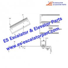 Escalator Parts XAA402AFW02 Handrail guide