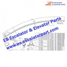 Escalator GAA402BLY handrail guide