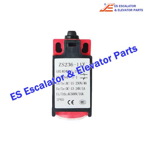 ZS236-11Y Elevator Stroke Switch Elevator Stroke Switch Manual/Automatic Reset Escalator Limit Switches Ip65 Use For Otis