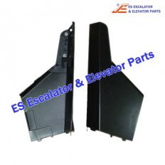 GAA402CAA12 Metal shell still powder coated Black Outside Left Escalator NCE W=166mm