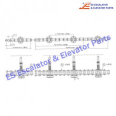 S650B500 Chain with axle