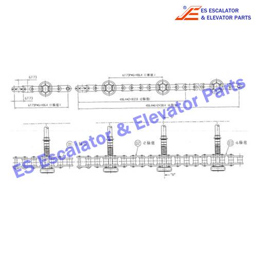 S650B500 Chain with axle