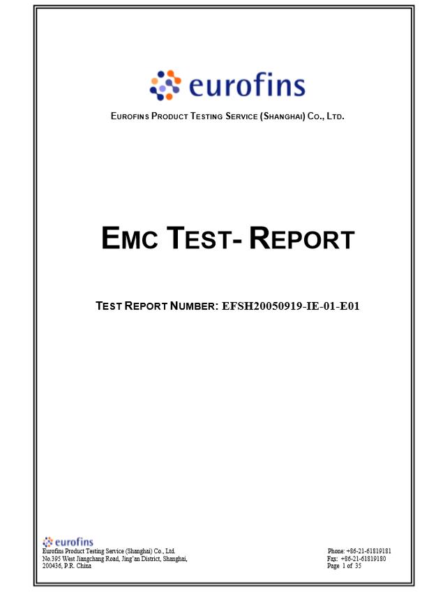 EMC Test Report