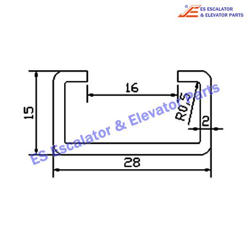 Escalator DSA3002045 Track Use For LG/SIGMA