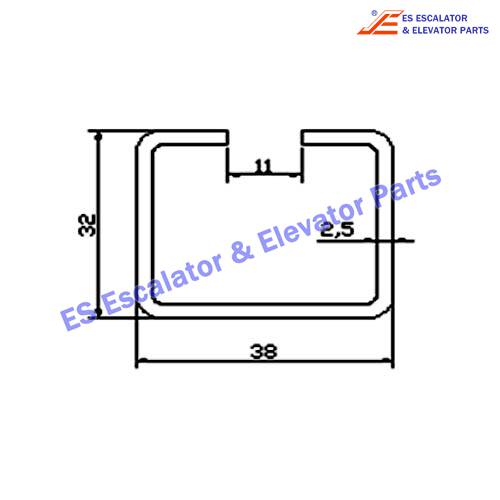 Escalator NJ-TGS002 Track Use For FUJITEC