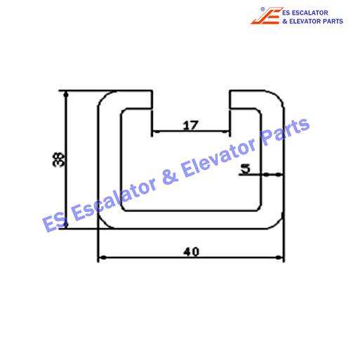 Escalator G050WG Track Use For OTIS