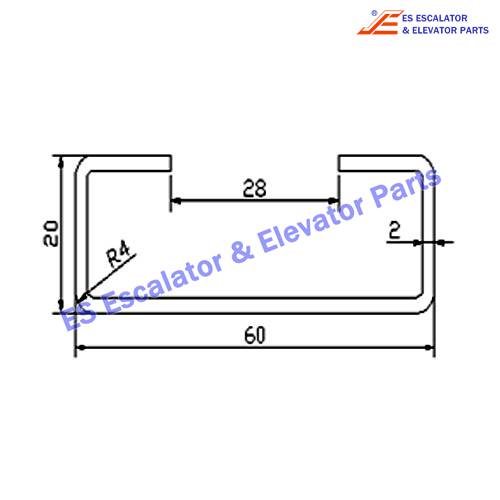 Escalator DAA333NSY Track Use For OTIS