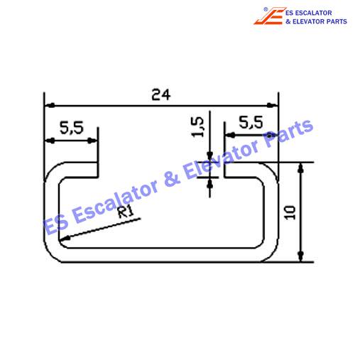 Escalator GO50MM Track Use For OTIS