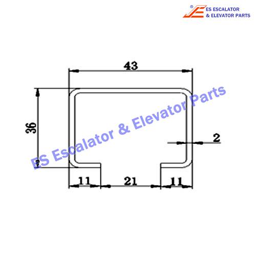 Escalator TGS-002 Track Use For FUJITEC
