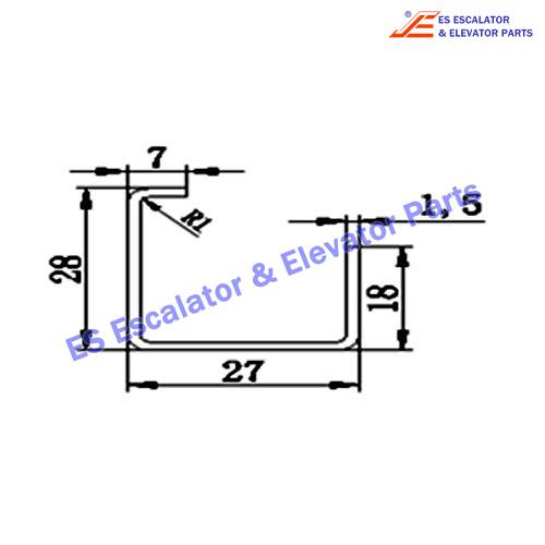 Escalator DAA50NPE Track Use For OTIS