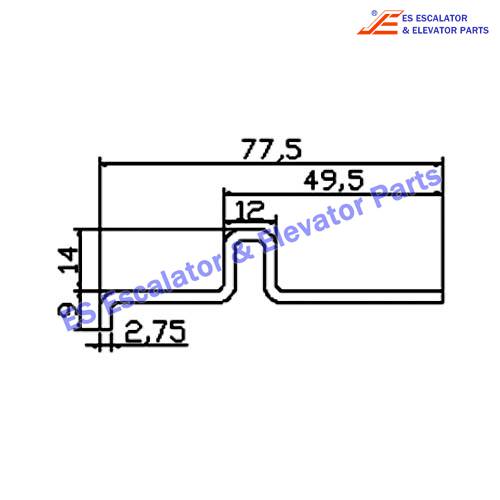 Escalator DSA4001113 Track Use For OTIS