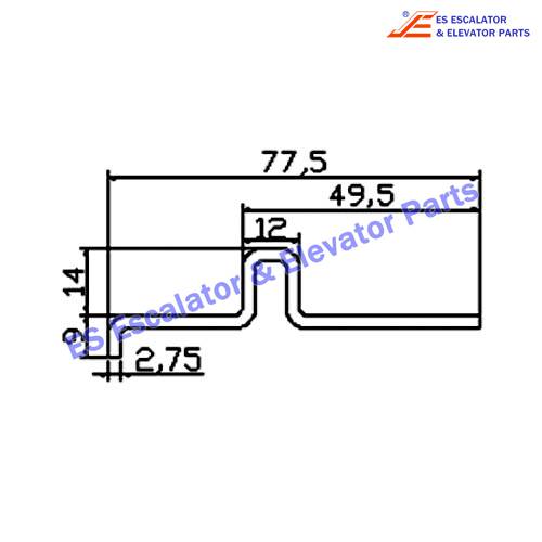 Escalator XAA50DB Track Use For OTIS