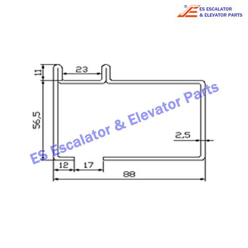 Escalator XAA50CK Track Use For XIZI OTIS