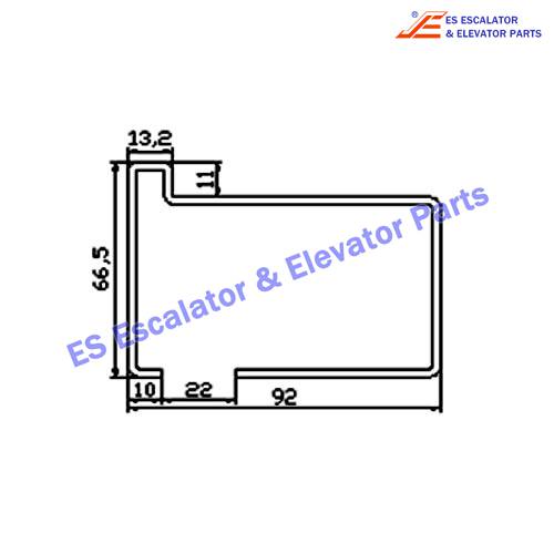 Escalator 0430CBK Track Use For FUJITEC