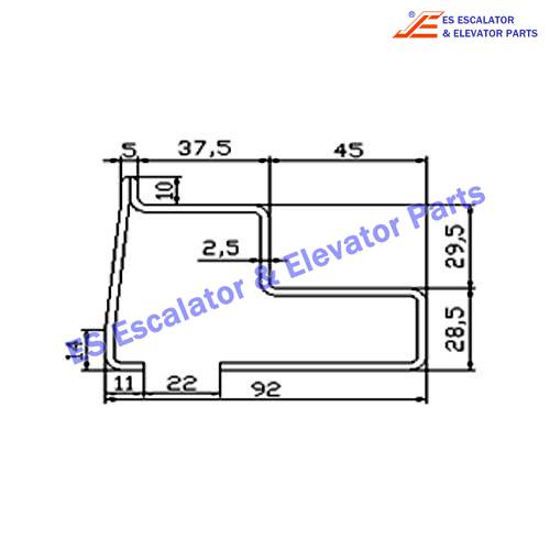 Escalator 5PSC0044 Track Use For Toshiba