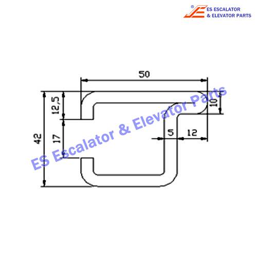 Escalator GAA50AGC Track Use For XIZI OTIS