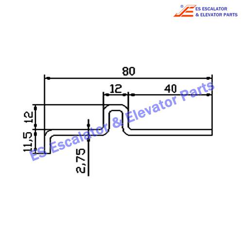 Escalator DAA50NQN Track Use For XIZI OTIS