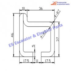 Escalator 13525806-1 Track