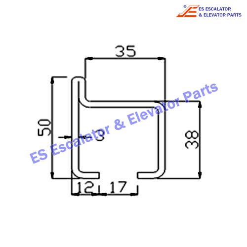 Escalator GO50WJ Track Use For XIZI OTIS