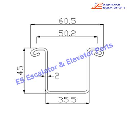 Escalator C0005029/XL Track Use For HITACHI
