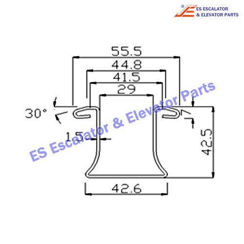 Escalator 1737987700 Track Use For Thyssenkrupp