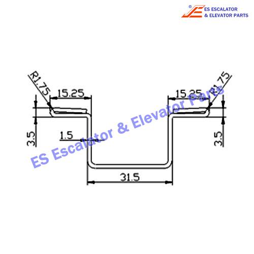 Escalator FSD-DG-NJ001 Track Use For FUJITEC
