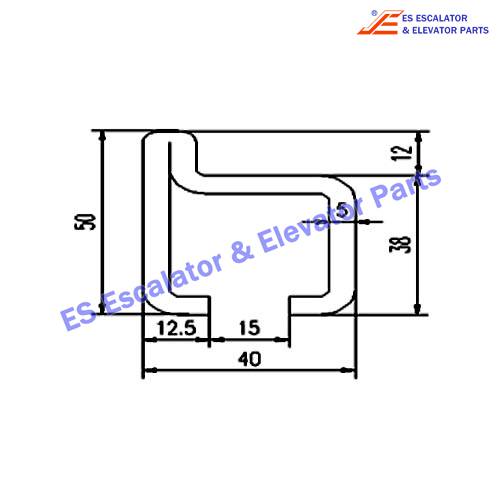 Escalator GAA50AGC-F8N90235 Track Use For OTIS