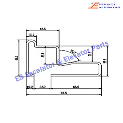 Escalator TGS1 Track Use For FUJITEC