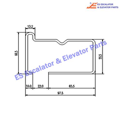 Escalator TGS2 Track Use For FUJITEC