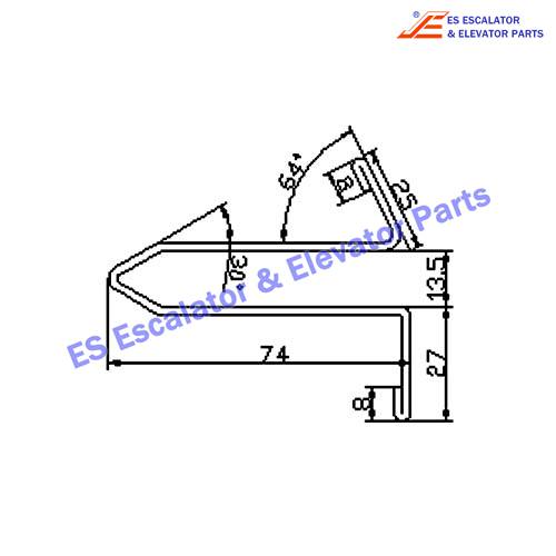 Escalator XAA50M Track Use For XIZI OTIS