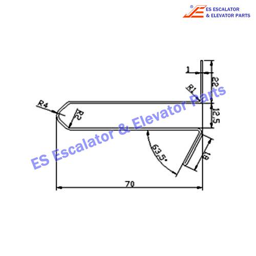 Escalator 5273239D10 Track Use For KONE