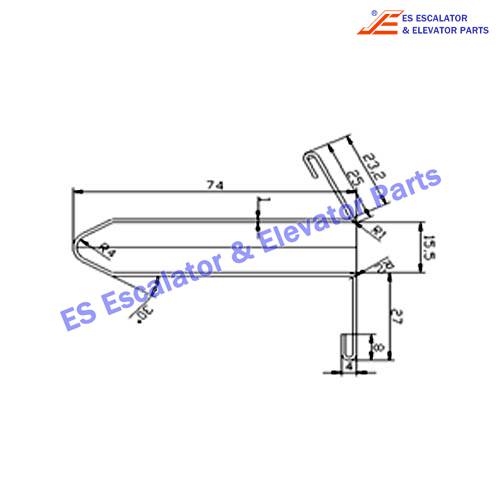 Escalator XAA50M-2 Track Use For XIZI OTIS