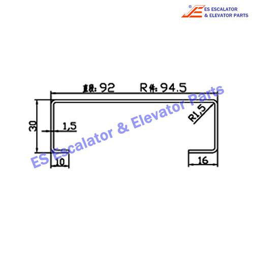 Escalator 430VW Track Use For FUJITEC