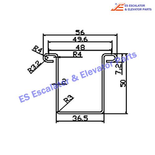 Escalator AAP44020/12G031 Track Use For CNIM