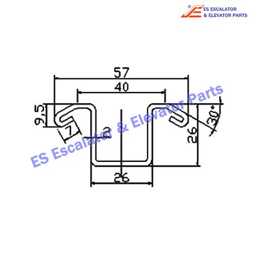 Escalator XAA50BB Track Use For XIZI OTIS