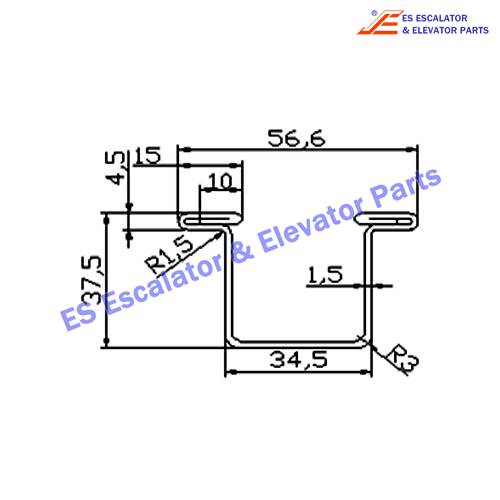 Escalator GAA50AMK Track Use For OTIS