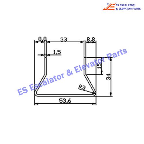 Escalator 1737735800 Track Use For Thyssenkrupp