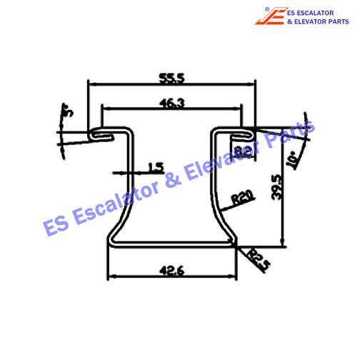 Escalator 1737582080 Track Use For Thyssenkrupp