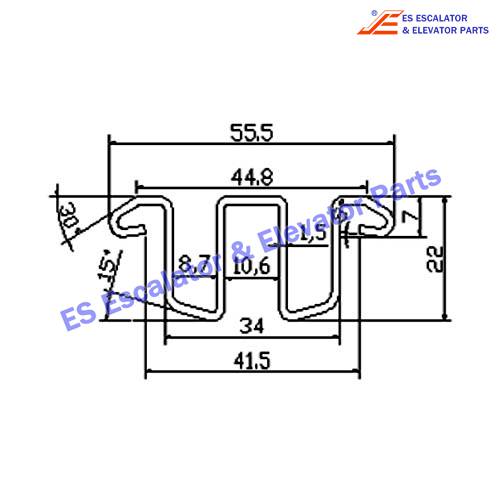 Escalator 1737526300 Track Use For Thyssenkrupp