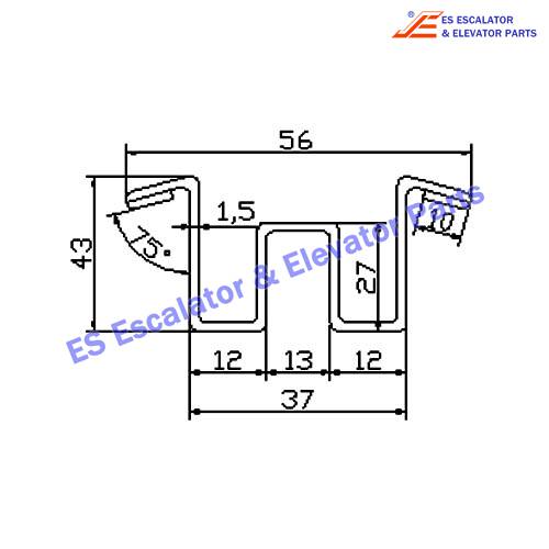 Escalator DAA50BX Track Use For OTIS