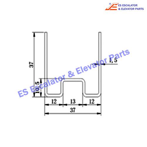 Escalator KNF2152-0430CCG Track Use For FUJITEC