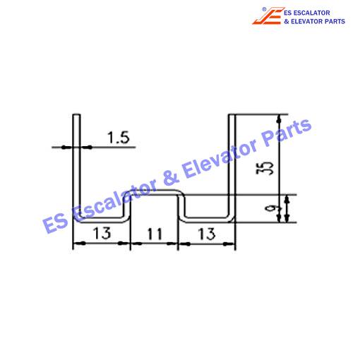 Escalator XAA50A9-10 Track Use For XIZI OTIS