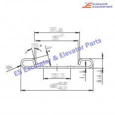 DEE2208311 Escalator Handrail Guide